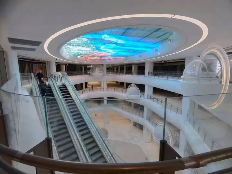 北京金石广场LED通明天幕屏项目